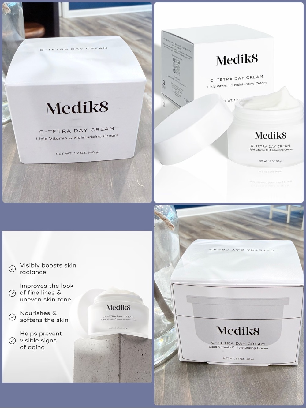 Medik8 C-Tetra Day Cream – Lipid Vitamin  C Moisturizing Cream NwT BNIB BNIB